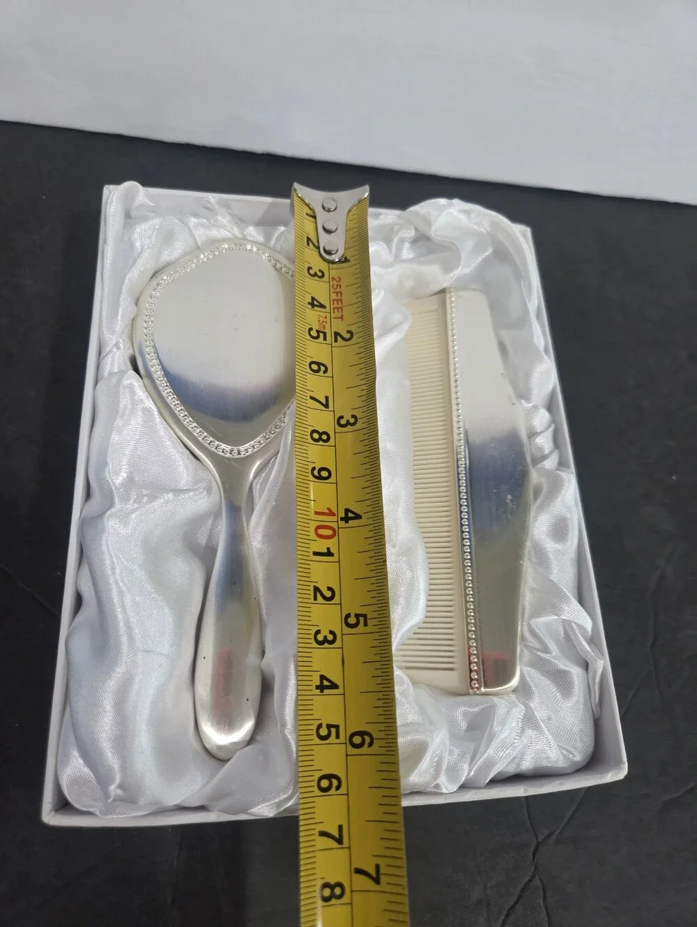 Things Remembered Silver Plated Vanity Brush and Comb Set